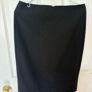 Theory Classic Black Women's Pencil Skirt virgin wool